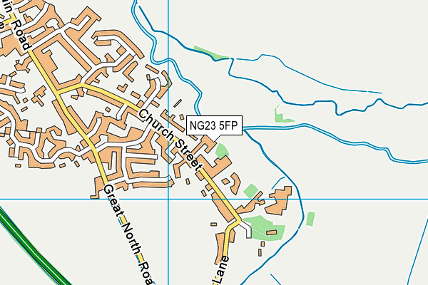 NG23 5FP map - OS VectorMap District (Ordnance Survey)