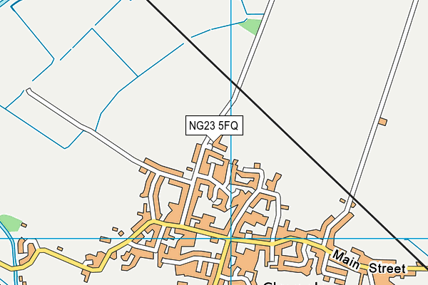 NG23 5FQ map - OS VectorMap District (Ordnance Survey)