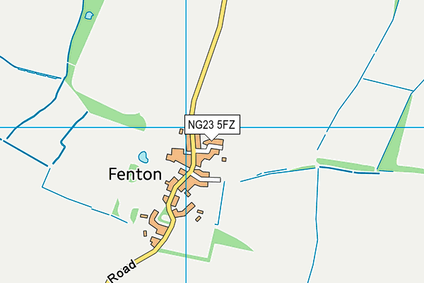 NG23 5FZ map - OS VectorMap District (Ordnance Survey)