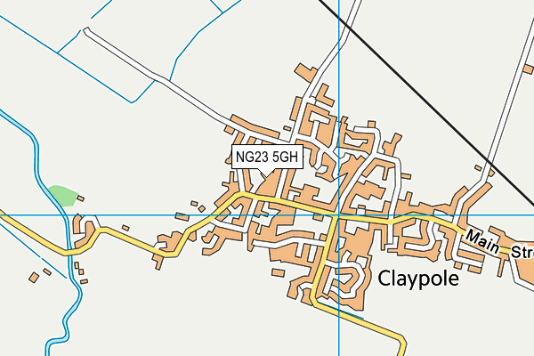 NG23 5GH map - OS VectorMap District (Ordnance Survey)