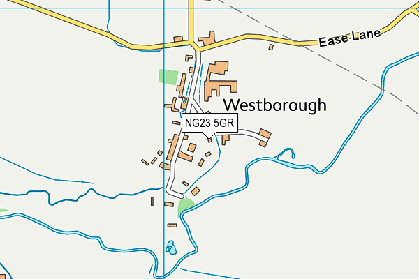 NG23 5GR map - OS VectorMap District (Ordnance Survey)