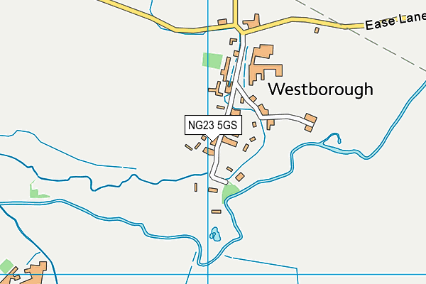 NG23 5GS map - OS VectorMap District (Ordnance Survey)