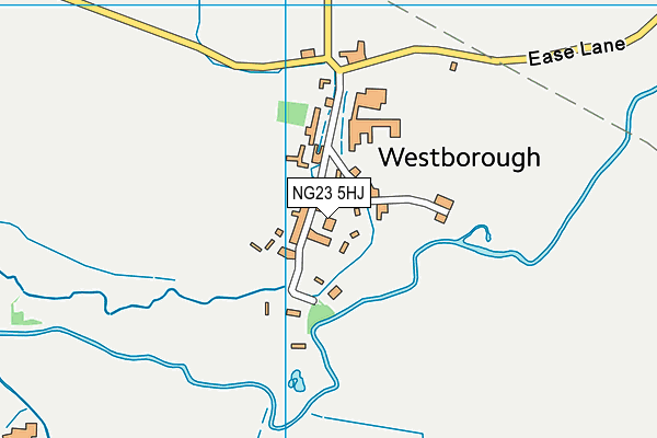 NG23 5HJ map - OS VectorMap District (Ordnance Survey)
