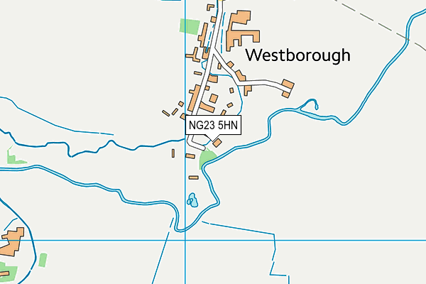 NG23 5HN map - OS VectorMap District (Ordnance Survey)