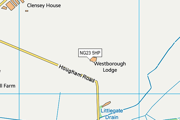 NG23 5HP map - OS VectorMap District (Ordnance Survey)