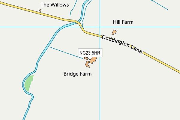 NG23 5HR map - OS VectorMap District (Ordnance Survey)