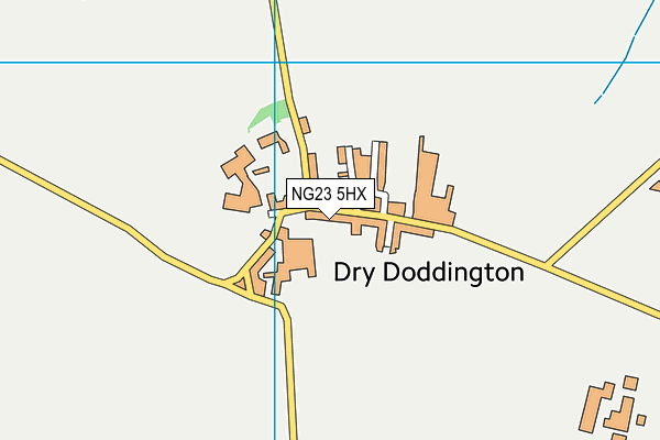 NG23 5HX map - OS VectorMap District (Ordnance Survey)