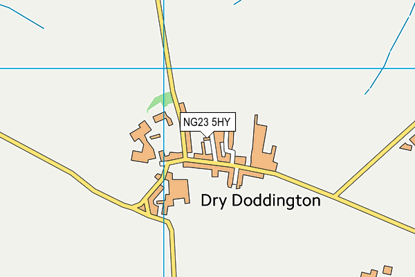 NG23 5HY map - OS VectorMap District (Ordnance Survey)