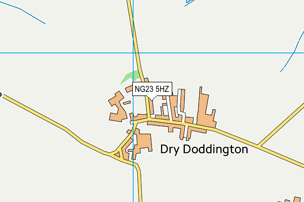 NG23 5HZ map - OS VectorMap District (Ordnance Survey)