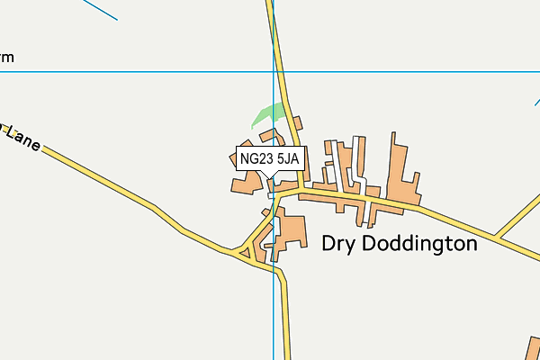 NG23 5JA map - OS VectorMap District (Ordnance Survey)