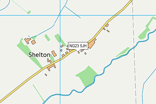 NG23 5JH map - OS VectorMap District (Ordnance Survey)