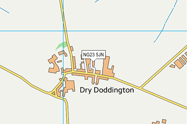 NG23 5JN map - OS VectorMap District (Ordnance Survey)