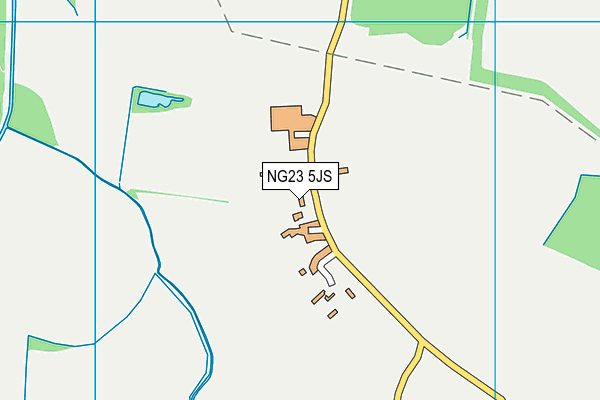 NG23 5JS map - OS VectorMap District (Ordnance Survey)