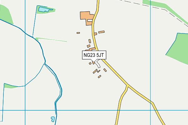 NG23 5JT map - OS VectorMap District (Ordnance Survey)