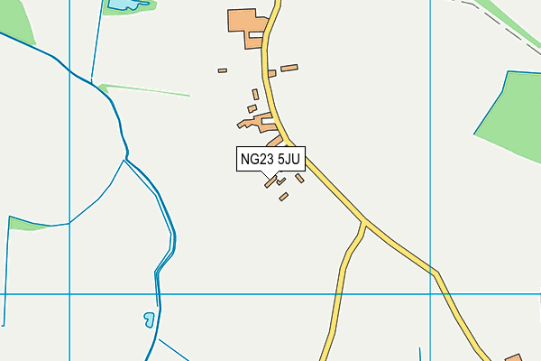 NG23 5JU map - OS VectorMap District (Ordnance Survey)