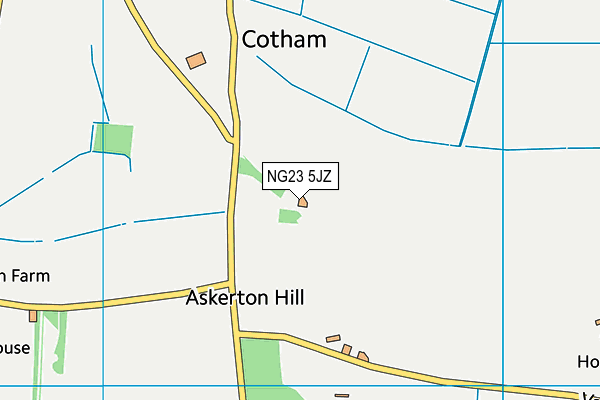 NG23 5JZ map - OS VectorMap District (Ordnance Survey)