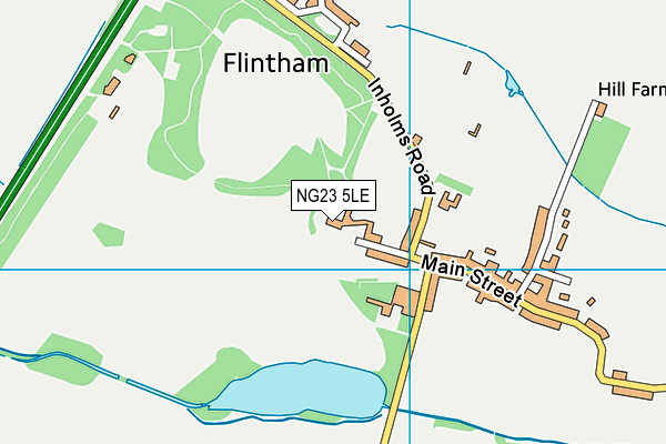 NG23 5LE map - OS VectorMap District (Ordnance Survey)