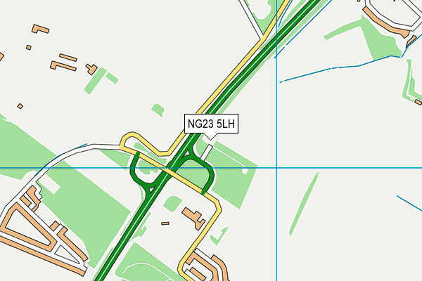 NG23 5LH map - OS VectorMap District (Ordnance Survey)
