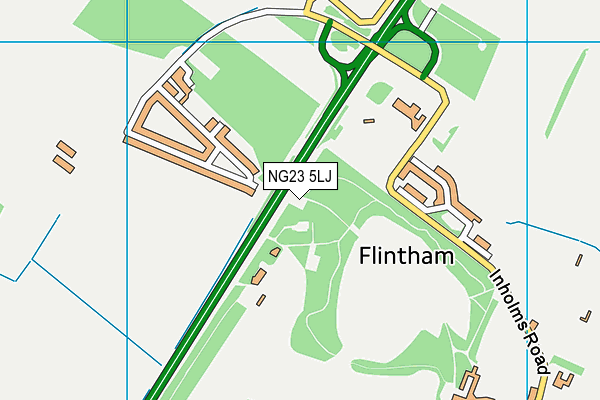 NG23 5LJ map - OS VectorMap District (Ordnance Survey)