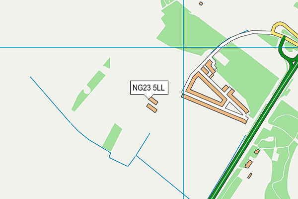 NG23 5LL map - OS VectorMap District (Ordnance Survey)