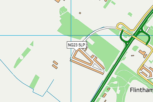 NG23 5LP map - OS VectorMap District (Ordnance Survey)