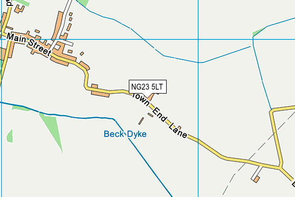 NG23 5LT map - OS VectorMap District (Ordnance Survey)