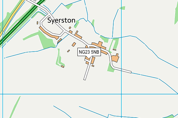 NG23 5NB map - OS VectorMap District (Ordnance Survey)