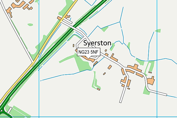 NG23 5NF map - OS VectorMap District (Ordnance Survey)