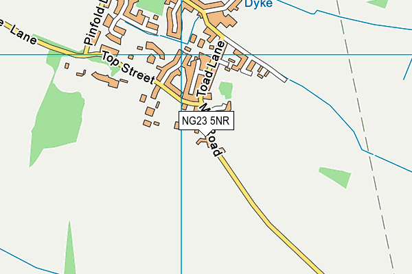 NG23 5NR map - OS VectorMap District (Ordnance Survey)