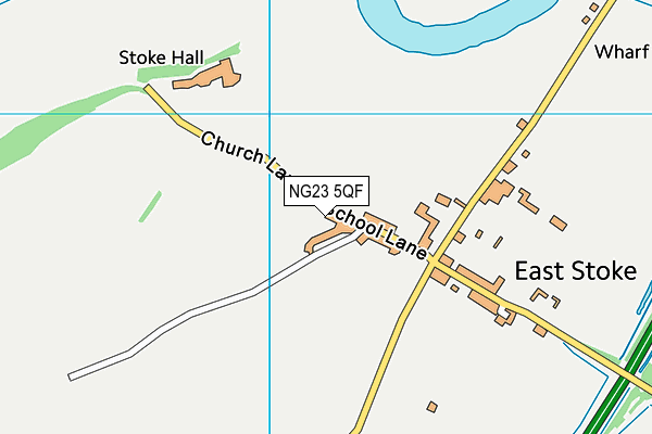 NG23 5QF map - OS VectorMap District (Ordnance Survey)