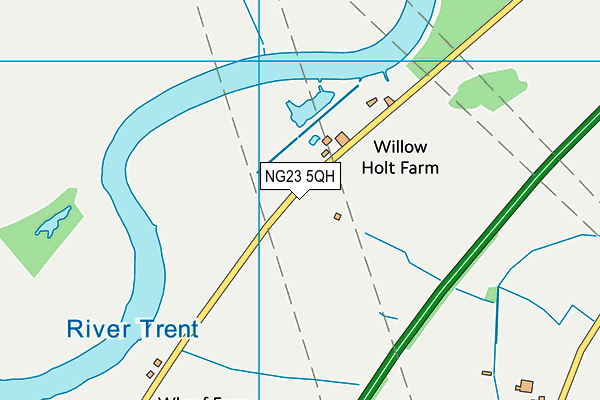 NG23 5QH map - OS VectorMap District (Ordnance Survey)