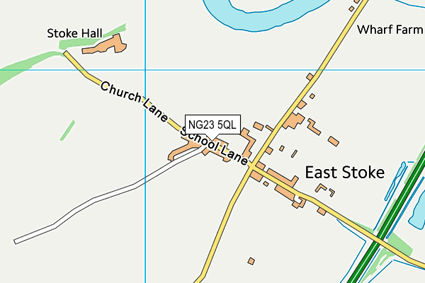 NG23 5QL map - OS VectorMap District (Ordnance Survey)