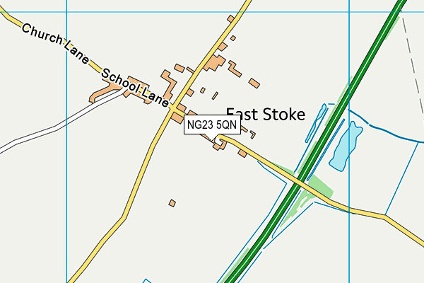 NG23 5QN map - OS VectorMap District (Ordnance Survey)