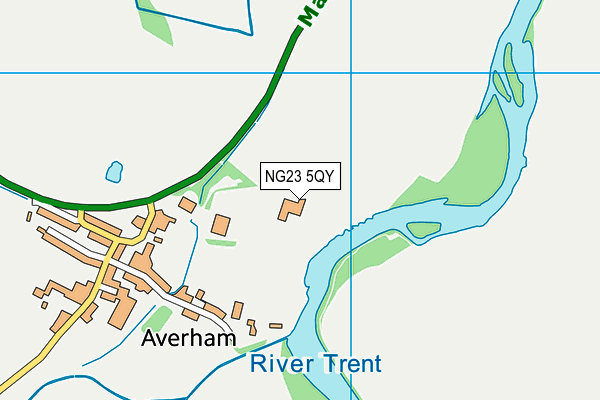 NG23 5QY map - OS VectorMap District (Ordnance Survey)