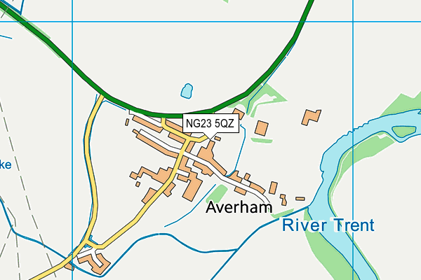 NG23 5QZ map - OS VectorMap District (Ordnance Survey)