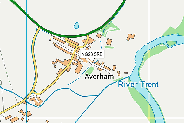 NG23 5RB map - OS VectorMap District (Ordnance Survey)