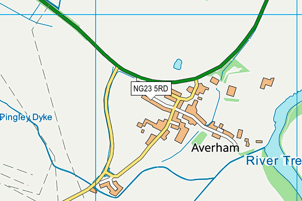 NG23 5RD map - OS VectorMap District (Ordnance Survey)