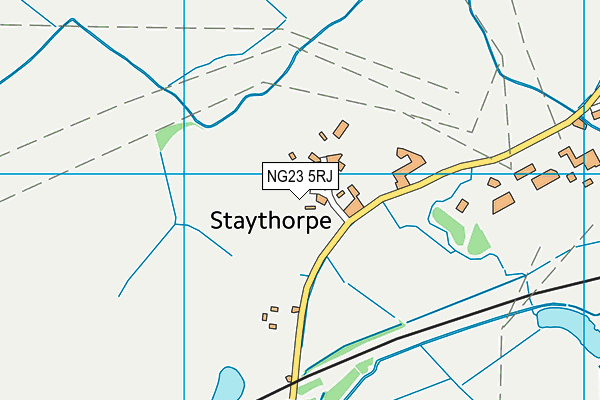 NG23 5RJ map - OS VectorMap District (Ordnance Survey)