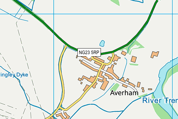 NG23 5RP map - OS VectorMap District (Ordnance Survey)