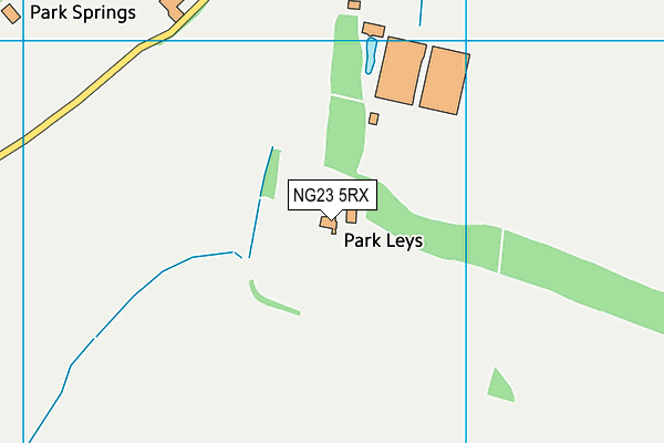 NG23 5RX map - OS VectorMap District (Ordnance Survey)