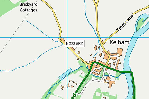 NG23 5RZ map - OS VectorMap District (Ordnance Survey)