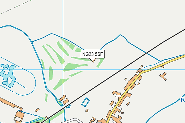NG23 5SF map - OS VectorMap District (Ordnance Survey)