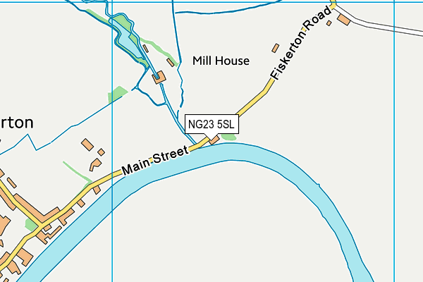 NG23 5SL map - OS VectorMap District (Ordnance Survey)