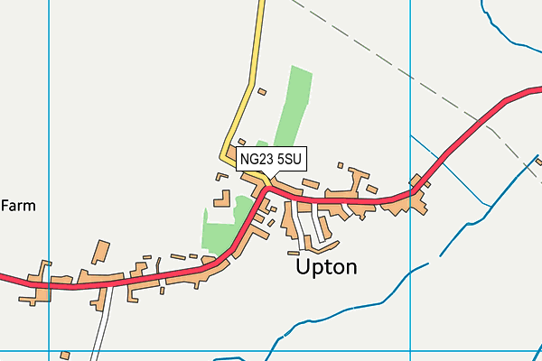 NG23 5SU map - OS VectorMap District (Ordnance Survey)