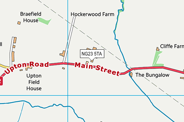 NG23 5TA map - OS VectorMap District (Ordnance Survey)