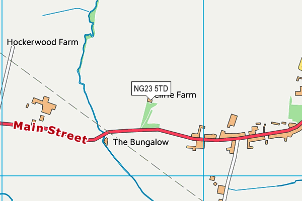 NG23 5TD map - OS VectorMap District (Ordnance Survey)