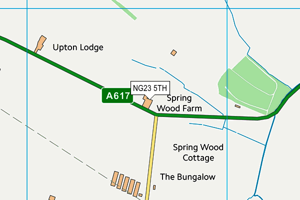 NG23 5TH map - OS VectorMap District (Ordnance Survey)