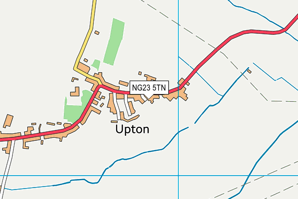 NG23 5TN map - OS VectorMap District (Ordnance Survey)