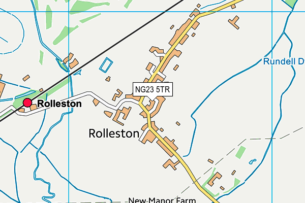 NG23 5TR map - OS VectorMap District (Ordnance Survey)