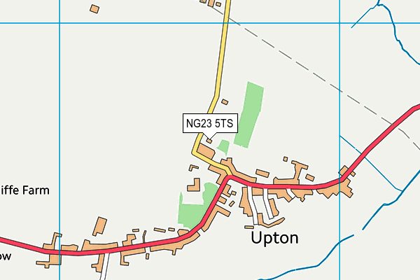 NG23 5TS map - OS VectorMap District (Ordnance Survey)